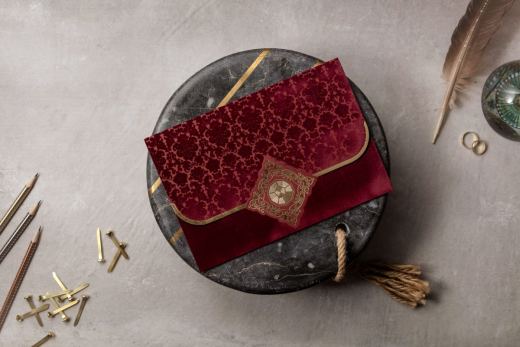 Bordo Kadife Zarf