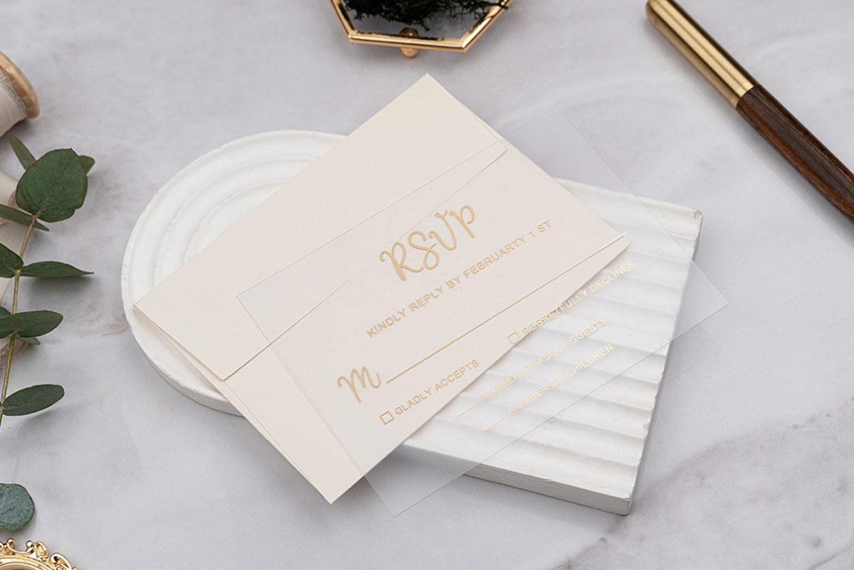 Krem RSVP Kartı